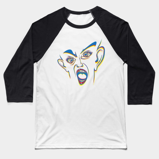 Scream Baseball T-Shirt by jaytee